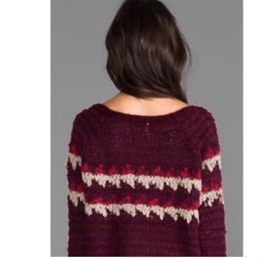 Free People Fair-Isle Pullover Sweater - Picture 4 of 9